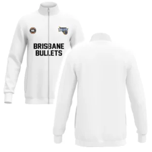 Brisbane Bullets Stand Collar Jacket NBL 2025 For Fan Brisbane Bullets HVN1106BB070325SCJ