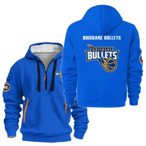 Brisbane Bullets Hoodie Half Zipper NBL 2025 For Fan Brisbane Bullets HVN1107BB070325HODZ