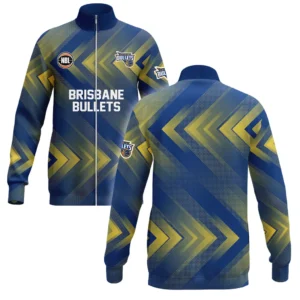 Brisbane Bullets Stand Collar Jacket NBL 2025 For Fan Brisbane Bullets HVN1108BB070325SCJ