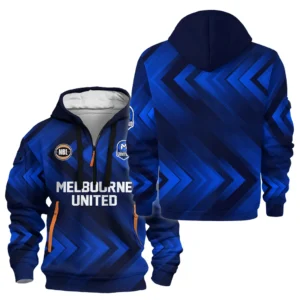 Melbourne United Hoodie Half Zipper NBL 2025 For Fan Melbourne United HVN1108MU070325HODZ