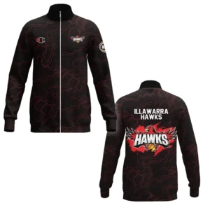 Illawarra Hawks Stand Collar Jacket NBL 2025 For Fan Illawarra Hawks HVN1109IH070325SCJ