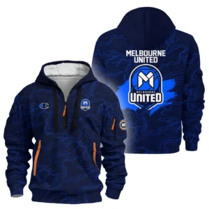 Melbourne United Hoodie Half Zipper NBL 2025 For Fan Melbourne United HVN1109MU070325HODZ