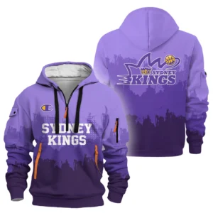 Sydney Kings Hoodie Half Zipper NBL 2025 For Fan Sydney Kings HVN1110SK070525HODZ