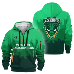 Tasmania JackJumpers Hoodie Half Zipper NBL 2025 For Fan Tasmania JackJumpers HVN1110TJ070525HODZ