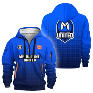 Melbourne United Hoodie Half Zipper NBL 2025 For Fan Melbourne United HVN1113MU070725HODZ