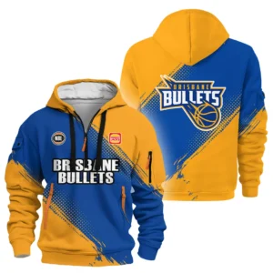 Brisbane Bullets Hoodie Half Zipper NBL 2025 For Fan Brisbane Bullets HVN1114BB070725HODZ