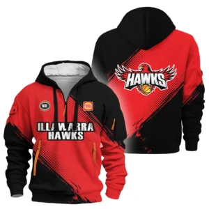 Illawarra Hawks Hoodie Half Zipper NBL 2025 For Fan Illawarra Hawks HVN1114IH070725HODZ