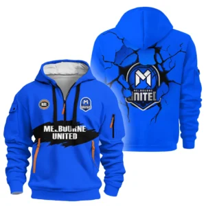Melbourne United Hoodie Half Zipper NBL 2025 For Fan Melbourne United HVN1115MU070725HODZ