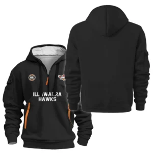 Illawarra Hawks Hoodie Half Zipper NBL 2025 For Fan Illawarra Hawks HVN1116IH070925HODZ
