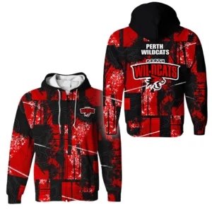 Perth Wildcats Zipper Hoodie NBL 2025 For Fan Perth Wildcats HVN1118PW071025ZHD