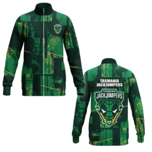 Tasmania JackJumpers Stand Collar Jacket NBL 2025 For Fan Tasmania JackJumpers HVN1118TJ071025SCJ