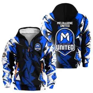Melbourne United Hoodie Half Zipper NBL 2025 For Fan Melbourne United HVN1119MU071025HODZ