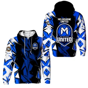 Melbourne United Zipper Hoodie NBL 2025 For Fan Melbourne United HVN1119MU071025ZHD