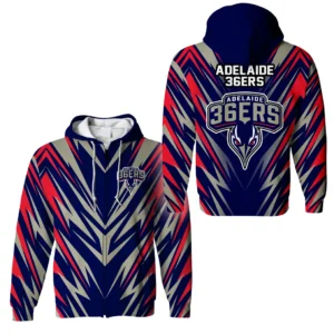 Adelaide 36ers Zipper Hoodie NBL 2025 For Fan Adelaide 36ers HVN1120AD071125ZHD