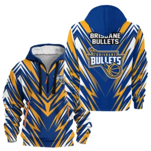 Brisbane Bullets Hoodie Half Zipper NBL 2025 For Fan Brisbane Bullets HVN1120BB071125HODZ