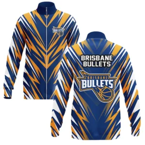 Brisbane Bullets Stand Collar Jacket NBL 2025 For Fan Brisbane Bullets HVN1120BB071125SCJ