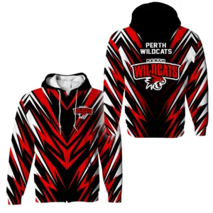 Perth Wildcats Zipper Hoodie NBL 2025 For Fan Perth Wildcats HVN1120PW071125ZHD