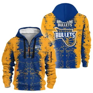 Brisbane Bullets Hoodie Half Zipper NBL 2025 For Fan Brisbane Bullets HVN1122BB071125HODZ