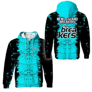 New Zealand Breakers Zipper Hoodie NBL 2025 For Fan New Zealand Breakers HVN1122NB071125ZHD