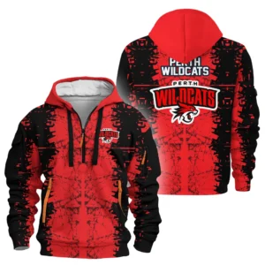 Perth Wildcats Hoodie Half Zipper NBL 2025 For Fan Perth Wildcats HVN1122PW071125HODZ