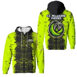 S.E. Melbourne Phoenix Zipper Hoodie NBL 2025 For Fan S.E. Melbourne Phoenix HVN1122SP071125ZHD