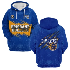 Brisbane Bullets Hoodie NBL 2025 For Fan Brisbane Bullets HVN1123BB071225HOD