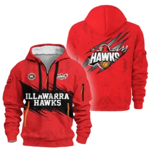 Illawarra Hawks Hoodie Half Zipper NBL 2025 For Fan Illawarra Hawks HVN1123IH071225HODZ