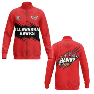 Illawarra Hawks Stand Collar Jacket NBL 2025 For Fan Illawarra Hawks HVN1123IH071225SCJ
