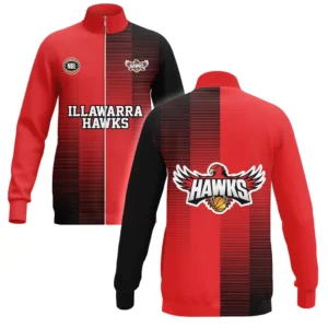 Illawarra Hawks Stand Collar Jacket NBL 2025 For Fan Illawarra Hawks HVN1133IH071525SCJ