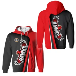 Illawarra Hawks Zipper Hoodie NBL 2025 For Fan Illawarra Hawks HVN1134IH071525ZHD