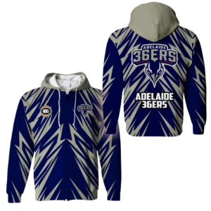 Adelaide 36ers Zipper Hoodie NBL 2025 For Fan Adelaide 36ers HVN1135AD071625ZHD
