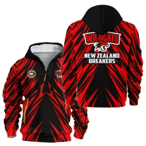 Perth Wildcats Hoodie Half Zipper NBL 2025 For Fan Perth Wildcats HVN1135PW071625HODZ