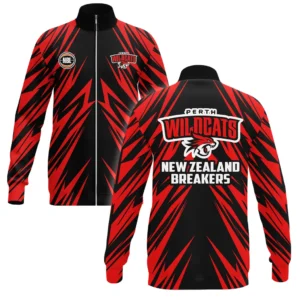 Perth Wildcats Stand Collar Jacket NBL 2025 For Fan Perth Wildcats HVN1135PW071625SCJ