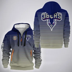 Adelaide 36ers Hoodie Half Zipper  NBL Australia 2025 For Fan Adelaide 36ers HVN1137AD071825HODZ