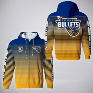 Brisbane Bullets Zipper Hoodie  NBL Australia 2025 For Fan Brisbane Bullets HVN1137BB071825ZHD