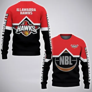 Illawarra Hawks Sweatshirt  NBL Australia 2025 For Fan Illawarra Hawks HVN1138IH071825SW