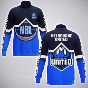 Melbourne United Stand Collar Jacket  NBL Australia 2025 For Fan Melbourne United HVN1138MU071825SCJ