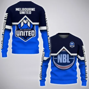 Melbourne United Sweatshirt  NBL Australia 2025 For Fan Melbourne United HVN1138MU071825SW