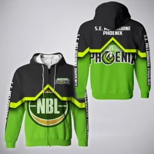 S.E. Melbourne Phoenix Zipper Hoodie  NBL Australia 2025 For Fan S.E. Melbourne Phoenix HVN1138SP071825ZHD