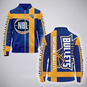 Brisbane Bullets Bomber Jacket  NBL Australia 2025 For Fan Brisbane Bullets HVN1139BB071825BOB