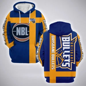 Brisbane Bullets Hoodie  NBL Australia 2025 For Fan Brisbane Bullets HVN1139BB071825HOD
