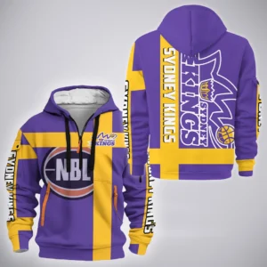 Sydney Kings Hoodie Half Zipper  NBL Australia 2025 For Fan Sydney Kings HVN1139SK071825HODZ