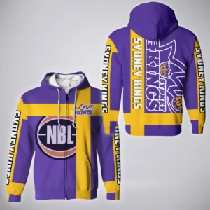 Sydney Kings Zipper Hoodie  NBL Australia 2025 For Fan Sydney Kings HVN1139SK071825ZHD