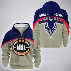 Adelaide 36ers Hoodie Half Zipper  NBL Australia 2025 For Fan Adelaide 36ers HVN1140AD071825HODZ