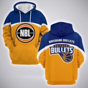 Brisbane Bullets Hoodie  NBL Australia 2025 For Fan Brisbane Bullets HVN1140BB071825HOD