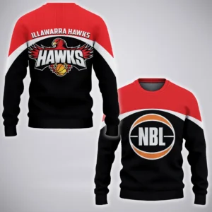Illawarra Hawks Sweatshirt  NBL Australia 2025 For Fan Illawarra Hawks HVN1140IH071825SW