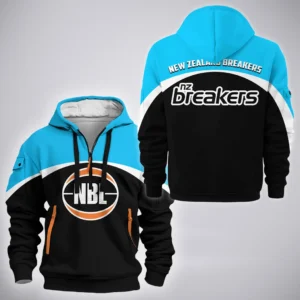 New Zealand Breakers Hoodie Half Zipper  NBL Australia 2025 For Fan New Zealand Breakers HVN1140NB071825HODZ