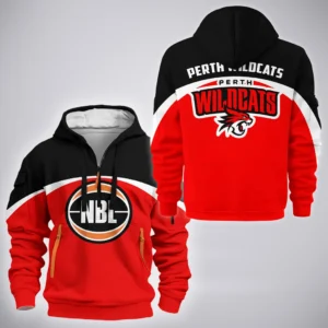 Perth Wildcats Hoodie Half Zipper  NBL Australia 2025 For Fan Perth Wildcats HVN1140PW071825HODZ