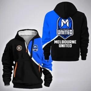 Melbourne United Hoodie Half Zipper  NBL Australia 2025 For Fan Melbourne United HVN1141MU071825HODZ