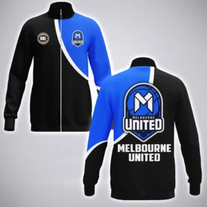 Melbourne United Stand Collar Jacket  NBL Australia 2025 For Fan Melbourne United HVN1141MU071825SCJ